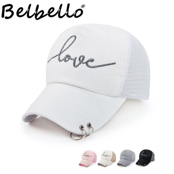 belbello fashion perforated ring net cap summer lady's iron ring baseball cap silver silk cloth sunscreen, Blue;gray
belbello fashion perforated ring net cap summer lady's iron ring baseball cap silver silk cloth sunscreen, Blue;gray