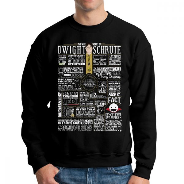 the office the wise words of dwight schrute men hoodies long sleeve homme guy organic cotton pullover male, Black
the office the wise words of dwight schrute men hoodies long sleeve homme guy organic cotton pullover male, Black