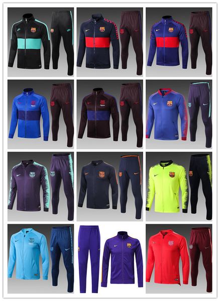 barcelona soccer tracksuit set messi full zipper jacket suárez griezmann f.de jong coutinho football jacket kits windbreaker, Black;blue
barcelona soccer tracksuit set messi full zipper jacket suárez griezmann f.de jong coutinho football jacket kits windbreaker, Black;blue
