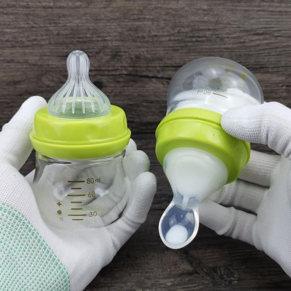 newborn baby spoon bottle feeder wide caliber glass milk bottle feeding just born feed water portable mini 80ml bpa free
newborn baby spoon bottle feeder wide caliber glass milk bottle feeding just born feed water portable mini 80ml bpa free