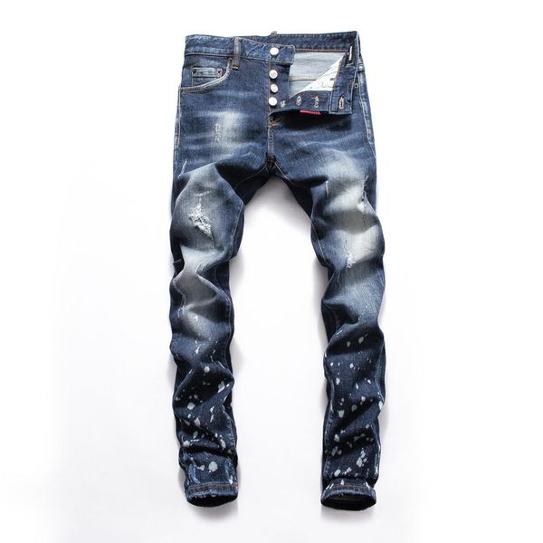 2020 designer jeans mens fashion slim fit brand jeans casual long mens distressed ripped biker jeans motorcycle luxury denim pants, Blue
2020 designer jeans mens fashion slim fit brand jeans casual long mens distressed ripped biker jeans motorcycle luxury denim pants, Blue
