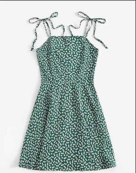 ditsy print tie shoulder sleeveless dress - sea turtle green 2020, Black;gray
ditsy print tie shoulder sleeveless dress - sea turtle green 2020, Black;gray