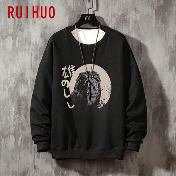 ruihuo 2020 lion print casual sweatshirt men streetwear hip hop fashion pullover sweatshirts men harajuku brand size m-3xl, Black
ruihuo 2020 lion print casual sweatshirt men streetwear hip hop fashion pullover sweatshirts men harajuku brand size m-3xl, Black