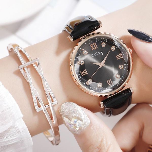 gogoey women watch leather business ladies watch roman numerals clock rose gold 2020, Slivery;brown
gogoey women watch leather business ladies watch roman numerals clock rose gold 2020, Slivery;brown