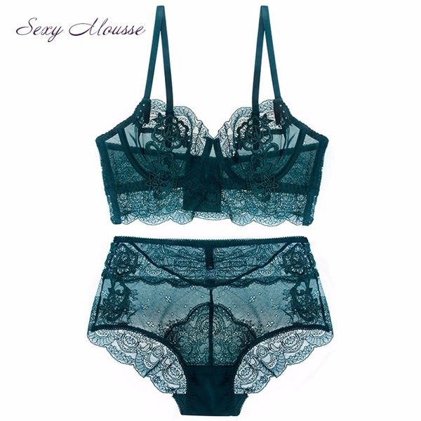 mousse open cup underwire french lace ladies thin bra set lingerie underwear transparent set for women, Red;black
mousse open cup underwire french lace ladies thin bra set lingerie underwear transparent set for women, Red;black