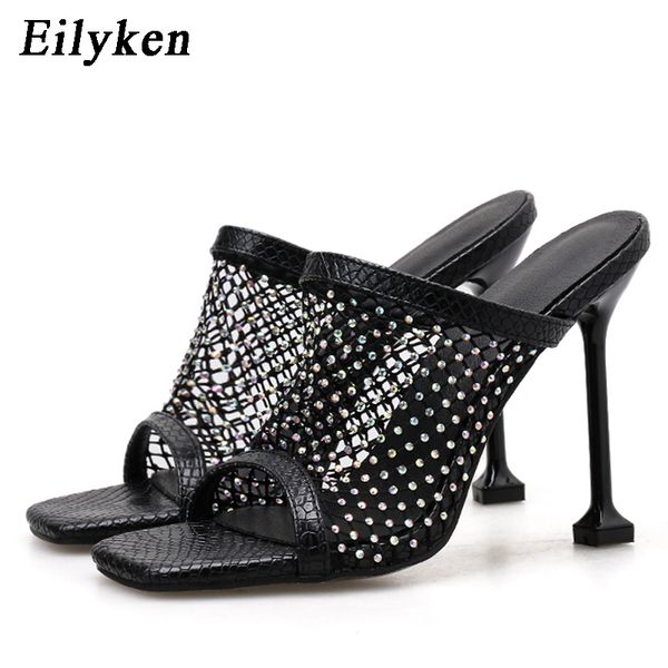 eilyken fashion women snake print peep toe stilettos heels slippers summer hollow breathable mesh color diamond party shoes, Black
eilyken fashion women snake print peep toe stilettos heels slippers summer hollow breathable mesh color diamond party shoes, Black