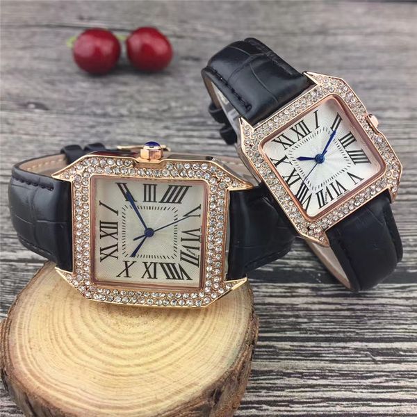 2019 New Luxury Watches Women Men Couple Watch Square Diamonds Bezel Leather Strap Top Brand Quartz Wristwatches brand watches orologio
2019 New Luxury Watches Women Men Couple Watch Square Diamonds Bezel Leather Strap Top Brand Quartz Wristwatches brand watches orologio