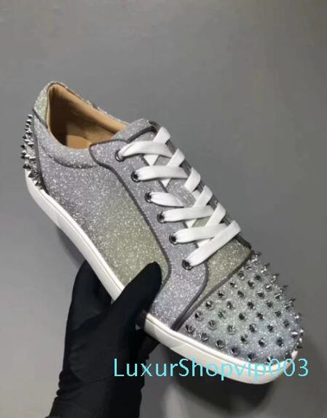 low snake leather gold spikes casual red bottom shoes new luxury for men and women party designer sneakers lovers genuine leather d05, Black
low snake leather gold spikes casual red bottom shoes new luxury for men and women party designer sneakers lovers genuine leather d05, Black