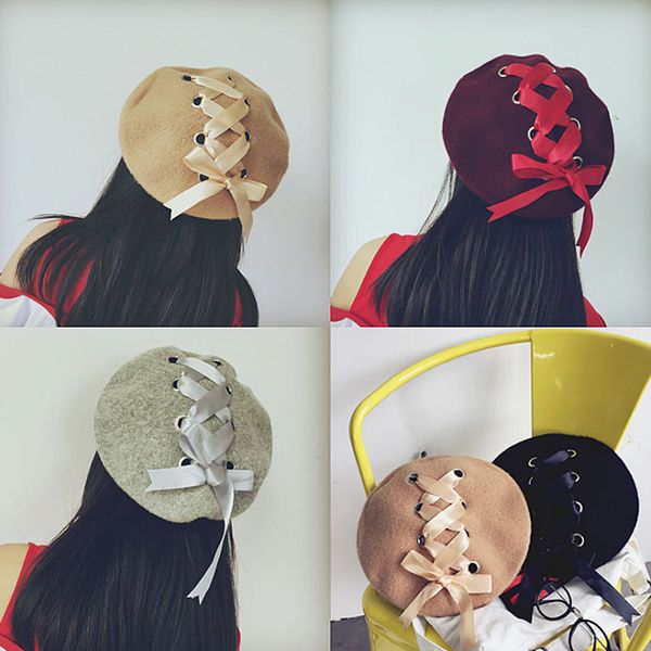 fashion vintage style bowknot multi woolen berets ladies beanie cap warm elegant silk tie ribbon bow beanie hats, Blue;gray
fashion vintage style bowknot multi woolen berets ladies beanie cap warm elegant silk tie ribbon bow beanie hats, Blue;gray