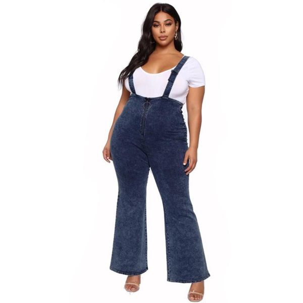 large size high-waist flared slim-fit women denim jumpsuit casual skinny jeans overalls bodycon rompers playsuits d30, Blue
large size high-waist flared slim-fit women denim jumpsuit casual skinny jeans overalls bodycon rompers playsuits d30, Blue