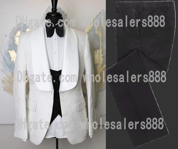 men suits ivory pattern and black groom tuxedos shawl satin lapel groomsmen wedding man 3 pieces ( jacket+pants+vest+tie ) l438, Black;gray
men suits ivory pattern and black groom tuxedos shawl satin lapel groomsmen wedding man 3 pieces ( jacket+pants+vest+tie ) l438, Black;gray