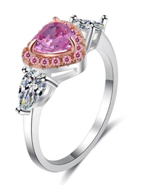 lovely romance lady exquisite pink heart shaped engagement ring artificial moissanite valentine's rings, Slivery;golden
lovely romance lady exquisite pink heart shaped engagement ring artificial moissanite valentine's rings, Slivery;golden