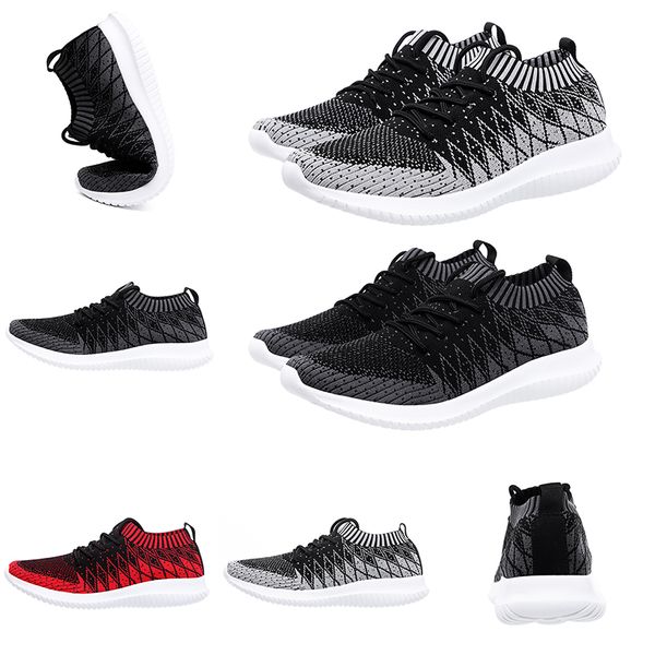 

free shipping womens men running shoes black red grey primeknit sock trainers sports sneakers homemade brand made in china size 3944