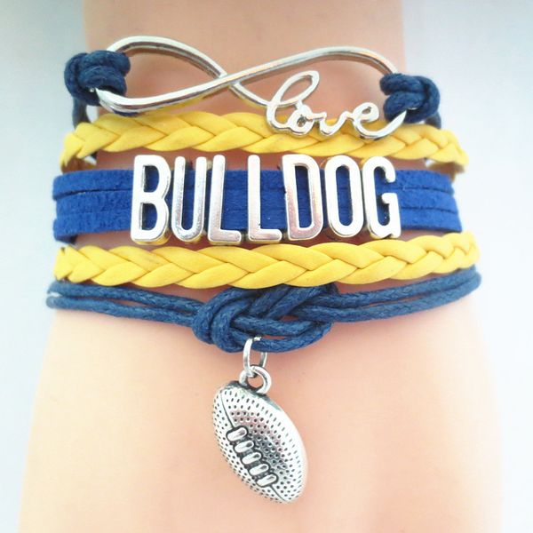 jewelry infinity love bulldog sports football team bracelet wristband cheer friendship b09211, Golden;silver
jewelry infinity love bulldog sports football team bracelet wristband cheer friendship b09211, Golden;silver