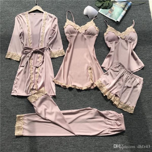 женщины пижама 5 шт атласные пижамы pijama шелк главная одежда для дома одежда вышивание сна lounge пижама с chest мышек, Black;red
женщины пижама 5 шт атласные пижамы pijama шелк главная одежда для дома одежда вышивание сна lounge пижама с chest мышек, Black;red