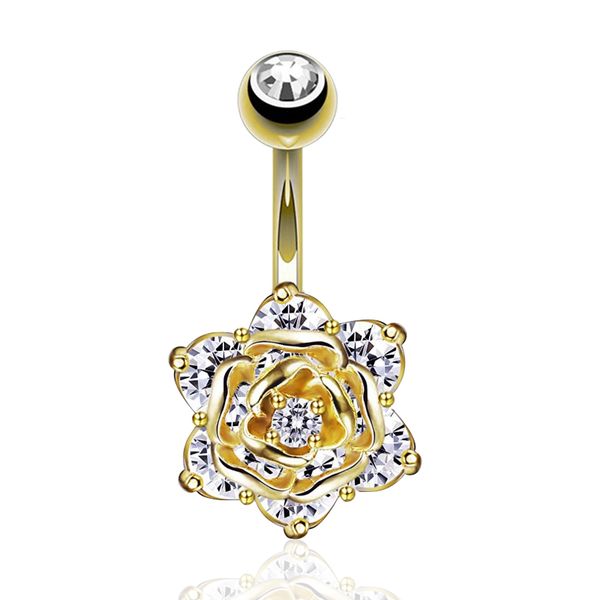 2019 new fashion flower style shaped crystal steel buckle blue color piercing navel belly button ring drop, Slivery;golden
2019 new fashion flower style shaped crystal steel buckle blue color piercing navel belly button ring drop, Slivery;golden