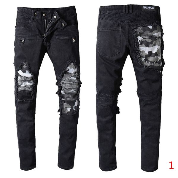 горячие мужские джинсы мода стиль проблемные рваные джинсы байкер slim fit мотоцикл байкер жан моды джинсовые штаны, Blue
горячие мужские джинсы мода стиль проблемные рваные джинсы байкер slim fit мотоцикл байкер жан моды джинсовые штаны, Blue