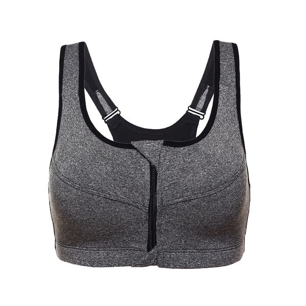 women padded seamless sports bra front zip yoga gym fitness workout women's running bra vest for women female, White;black 
women padded seamless sports bra front zip yoga gym fitness workout women's running bra vest for women female, White;black