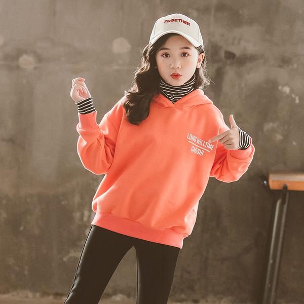 fashion teen girls letter hooded hoodie children plus velvet warm pullover coat kids autumn winter casual turtleneck sweatshirts, Black
fashion teen girls letter hooded hoodie children plus velvet warm pullover coat kids autumn winter casual turtleneck sweatshirts, Black