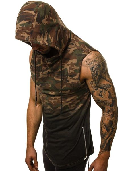 2019 summer men running vest camouflage 3d digital gradient print hooded sleeveless jogging gym t-shirt male, Black;blue
2019 summer men running vest camouflage 3d digital gradient print hooded sleeveless jogging gym t-shirt male, Black;blue