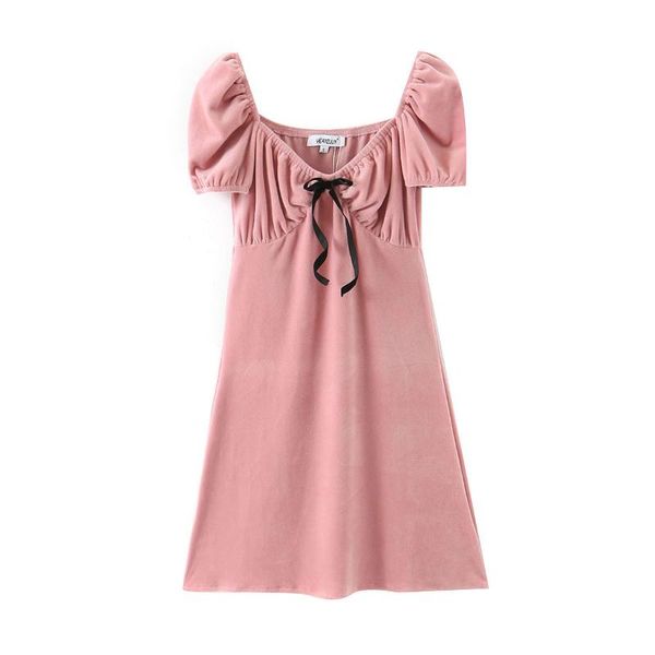 women dresses party elegant clothes club vestidos suede bow short-sleeve dress, Black;gray
women dresses party elegant clothes club vestidos suede bow short-sleeve dress, Black;gray