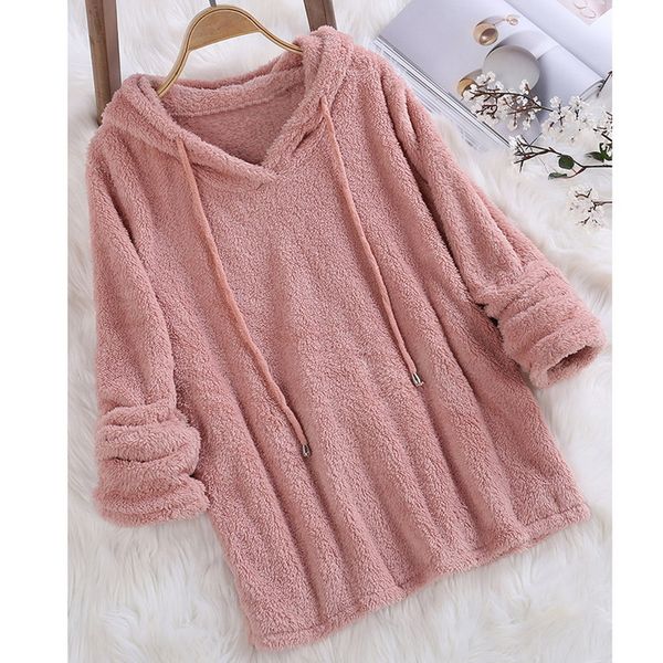 calofe new women winter causal fluffy long sleeve solid sweatshirt women autumn long hoodies fleece soft plush blouse shirt, Black
calofe new women winter causal fluffy long sleeve solid sweatshirt women autumn long hoodies fleece soft plush blouse shirt, Black