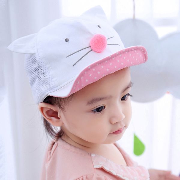 cartoon cat baby hat baseball cap summer mesh baby girl boy hat with ears cotton adjustable infant toddler girls visor sun, Yellow
cartoon cat baby hat baseball cap summer mesh baby girl boy hat with ears cotton adjustable infant toddler girls visor sun, Yellow
