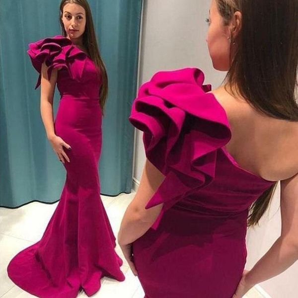 red mermaid evening dresses tiered ruffles one shoulder party formal gowns bride prom sweep train long formal dress vestidos custom, Black;red
red mermaid evening dresses tiered ruffles one shoulder party formal gowns bride prom sweep train long formal dress vestidos custom, Black;red