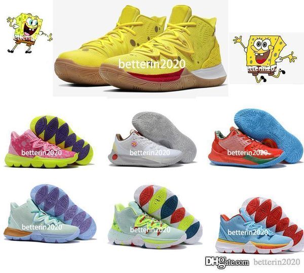 2019 kyrie5 5s squidward sponge bobs pink patrick black gold mens basketball shoes irving 5 sports sneakers size 40-46
2019 kyrie5 5s squidward sponge bobs pink patrick black gold mens basketball shoes irving 5 sports sneakers size 40-46