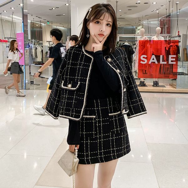 plus-size women's fat sister fashion set for women's autumn version of foreign air two-piece set of small fragrance tweed foreign, White
plus-size women's fat sister fashion set for women's autumn version of foreign air two-piece set of small fragrance tweed foreign, White