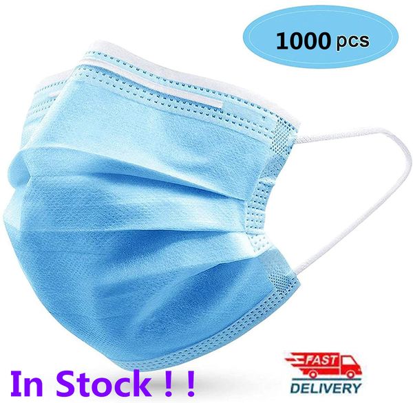 в наличии! дышащая се 3 слоя маски упругой ушной респиратор рот маска защитная крышка защиты от пыли, цветень, dander любимчика, и другие