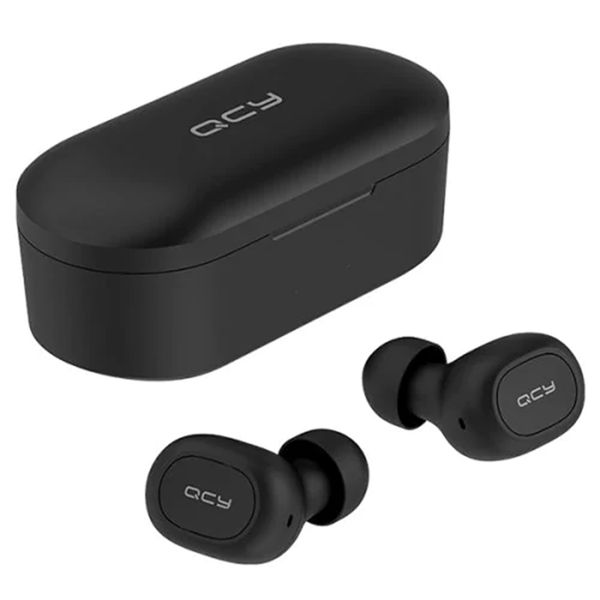 Qcy t2c tw bluetooth earphone binaural wirele earbud black Qcy t2c tw bluetooth earphone binaural wirele earbud black