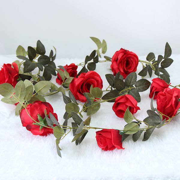4pcs/lot 2m simulation rose vine fake flower decoration home indoor pipe ceiling plant wall wedding decoration flower strip rattan
4pcs/lot 2m simulation rose vine fake flower decoration home indoor pipe ceiling plant wall wedding decoration flower strip rattan