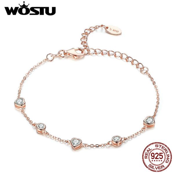 wostu 100% 925 sterling silver & gold color sweet heart link chain bracelet for women bracelets jewelry gift for wife cqb097, Golden;silver
wostu 100% 925 sterling silver & gold color sweet heart link chain bracelet for women bracelets jewelry gift for wife cqb097, Golden;silver