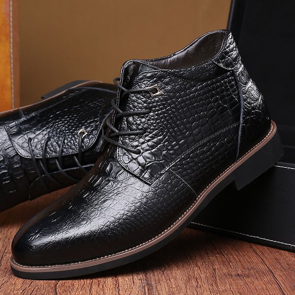 boots men winter warm thicken fur men's ankle fashion 2021 male business office formal leather shoes 90klo, Black
boots men winter warm thicken fur men's ankle fashion 2021 male business office formal leather shoes 90klo, Black