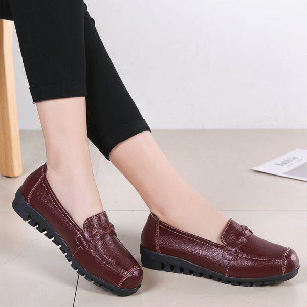 zzpohe 2020 spring new genuine leather women flats shoes mother soft leisure flats female driving casual footwear ladies shoes, Black
zzpohe 2020 spring new genuine leather women flats shoes mother soft leisure flats female driving casual footwear ladies shoes, Black