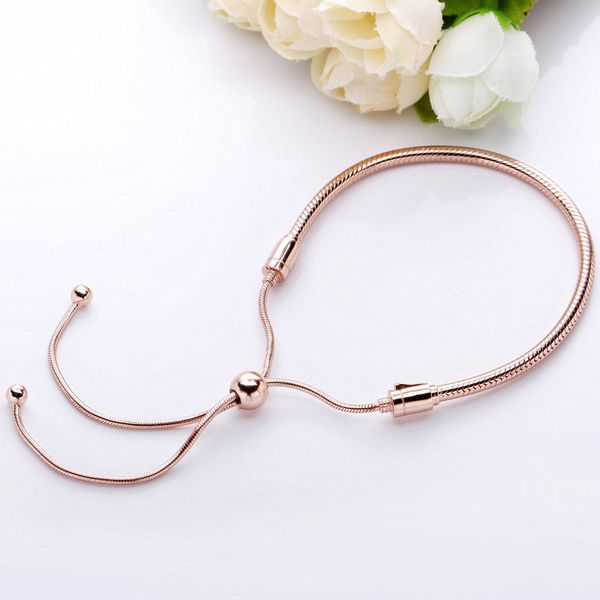 original rose gold moments sliding clasp adjust bracelet bangle fit women 925 sterling silver bead charm diy europe jewelry, Golden;silver
original rose gold moments sliding clasp adjust bracelet bangle fit women 925 sterling silver bead charm diy europe jewelry, Golden;silver