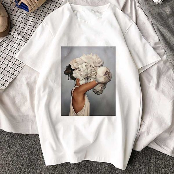 новое прибытие harajuku эстетика tshirt sexy flowers перо печати с коротким рукавом топы тис моды случайные пары футболку, White
новое прибытие harajuku эстетика tshirt sexy flowers перо печати с коротким рукавом топы тис моды случайные пары футболку, White