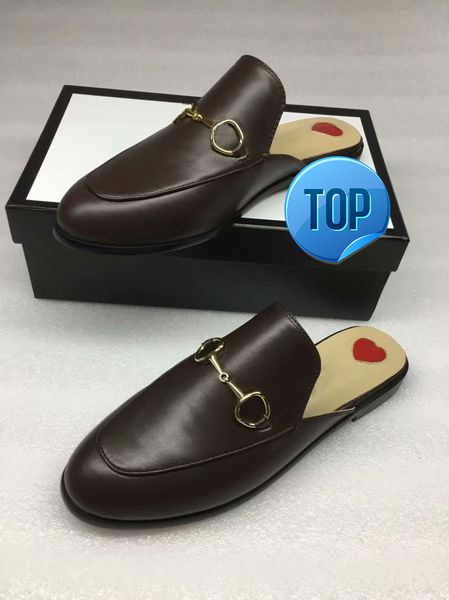 men shoes mules princetown designer classic slippery metal buckle beach slippers soft lazy slippers, Black
men shoes mules princetown designer classic slippery metal buckle beach slippers soft lazy slippers, Black