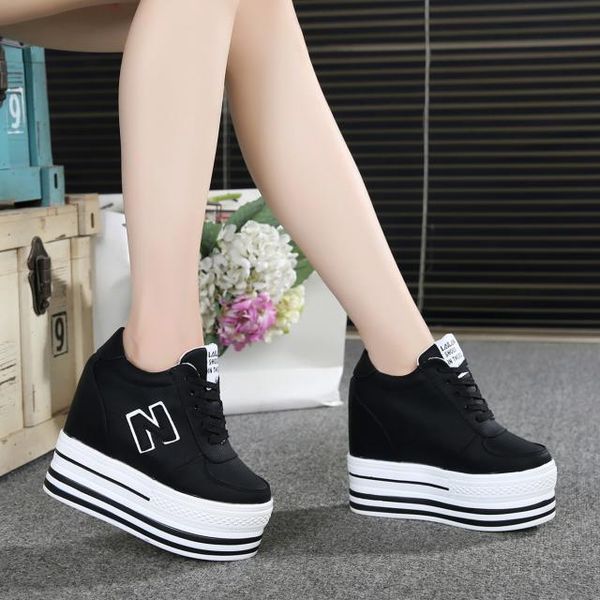2020 new lady 11cm high heels fashion canvas casual wedge shoes woman height increase platform casual shoes sneakers, Black
2020 new lady 11cm high heels fashion canvas casual wedge shoes woman height increase platform casual shoes sneakers, Black