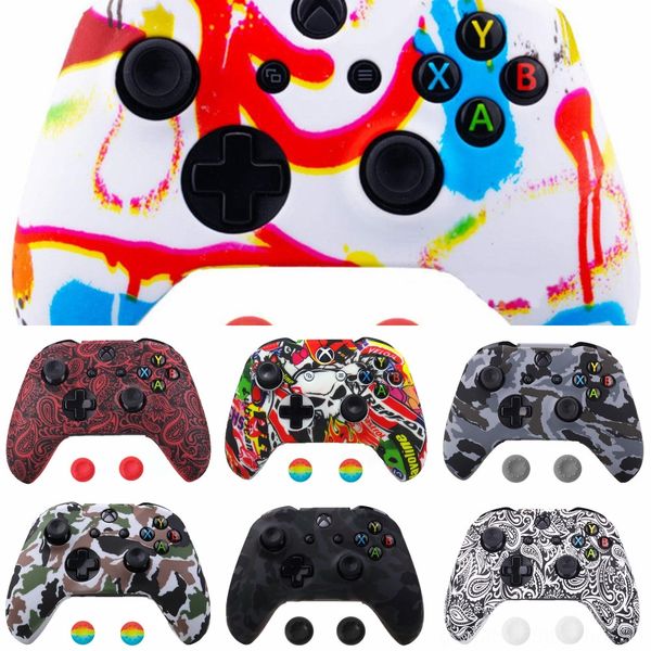 zfeji silicone 18 colors for xbox one controller new skin case + joystick thumb stick grip cap for x box one 1 x s analog
zfeji silicone 18 colors for xbox one controller new skin case + joystick thumb stick grip cap for x box one 1 x s analog