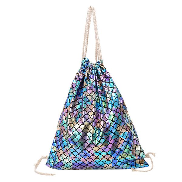 women mermaid fish-scale pattern drawstring backpack summer fashion travel sports shoulder bag school rucksacks backpack #40
women mermaid fish-scale pattern drawstring backpack summer fashion travel sports shoulder bag school rucksacks backpack #40