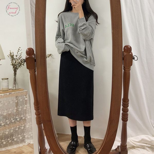 solid black brown mid calf women skirt vintage spring summer straight skirt long office lady high waist girls skirts femininas
solid black brown mid calf women skirt vintage spring summer straight skirt long office lady high waist girls skirts femininas