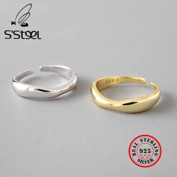 s'steel нерегулярные 925 серебряные кольца sterling для женщин wave open ring anillos plata 925 para mujer bijoux femme 2020 fine jewelry, Golden;silver
s'steel нерегулярные 925 серебряные кольца sterling для женщин wave open ring anillos plata 925 para mujer bijoux femme 2020 fine jewelry, Golden;silver