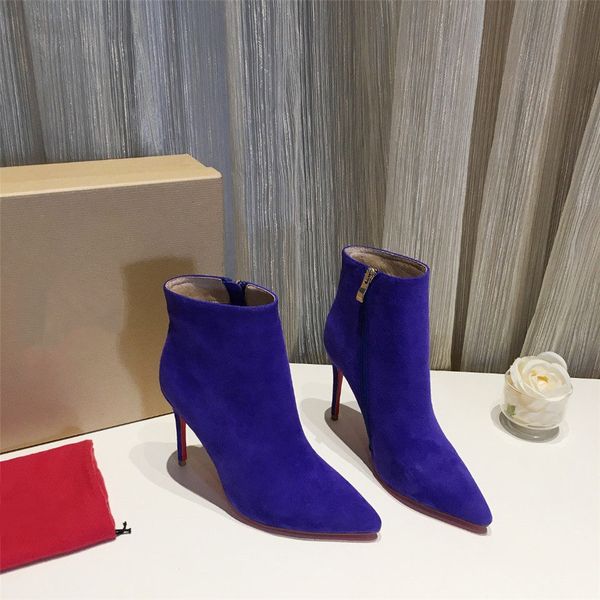 2019 designer autumn and winter new style les chaussures luxury fashion casual women's boots pointed stiletto heel boots blue, Black
2019 designer autumn and winter new style les chaussures luxury fashion casual women's boots pointed stiletto heel boots blue, Black