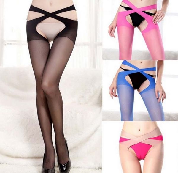 2018 newly design women lingerie tights pantyhose open crotch crotchless sheer stockings black lace cross belt s06, Black;white
2018 newly design women lingerie tights pantyhose open crotch crotchless sheer stockings black lace cross belt s06, Black;white