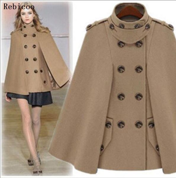 autumn winter fashion women wool cape coat fur collar woolen blend coats female hooded cashmere poncho overcoat, Black
autumn winter fashion women wool cape coat fur collar woolen blend coats female hooded cashmere poncho overcoat, Black