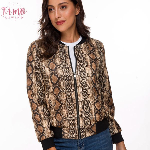 snake skin print zipper closure sreetwear women jackets 2019 brand spring new long sleeve casual jackets, Black;brown
snake skin print zipper closure sreetwear women jackets 2019 brand spring new long sleeve casual jackets, Black;brown