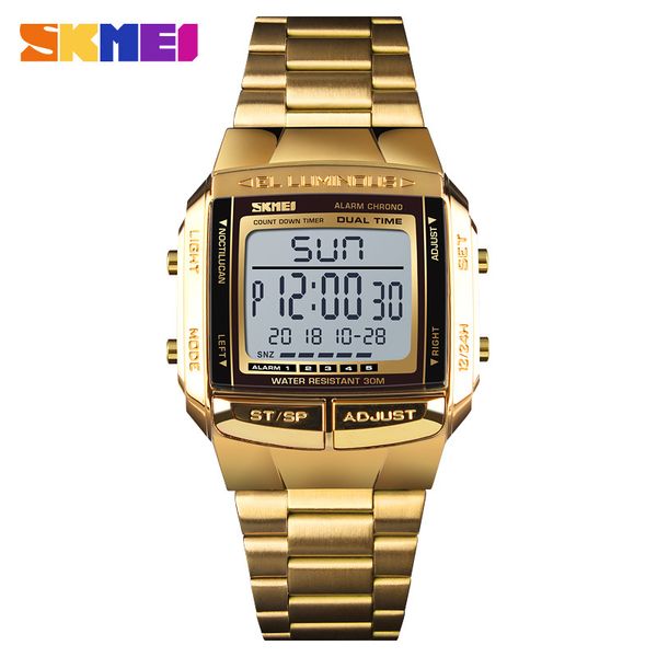 skmei fashion sports watches electronic mens watches brand busines male clock waterproof led digital watch model 1381, Slivery;brown
skmei fashion sports watches electronic mens watches brand busines male clock waterproof led digital watch model 1381, Slivery;brown