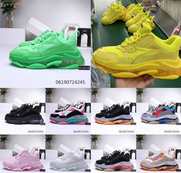 дизайнер тройной s обувь clear подошва bubble midsole мужчины женщины зеленый черный белый triple-s повседневные кроссовки увеличение кожа п, Black
дизайнер тройной s обувь clear подошва bubble midsole мужчины женщины зеленый черный белый triple-s повседневные кроссовки увеличение кожа п, Black